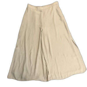 Uniqlo Cream Wide Leg Pants. XL.
